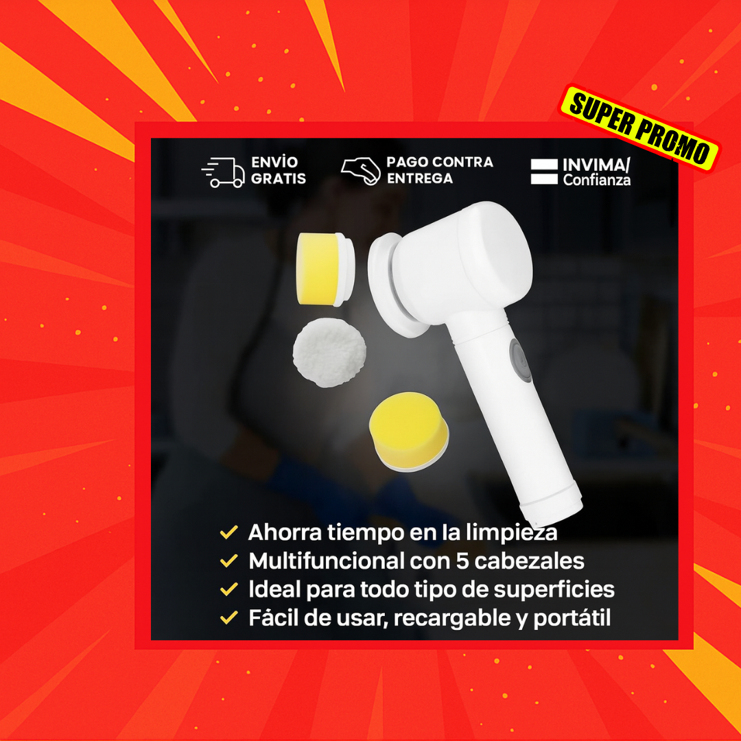 Cepillo Eléctrico Multiusos 5 en 1