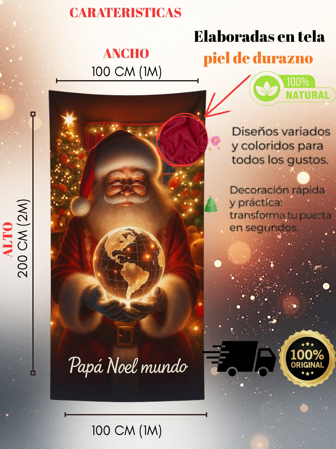 FUNDAS NAVIDEÑAS PARA TODO TIPO DE PUERTA